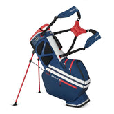 Big Max Dri Lite Hybrid Tour golf bag - stand bag (navy blue-red-white)